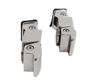 Kentrol Jeep TJ Hood Catch Pair 97-06 Wrangler TJ Polished Silver Kentrol