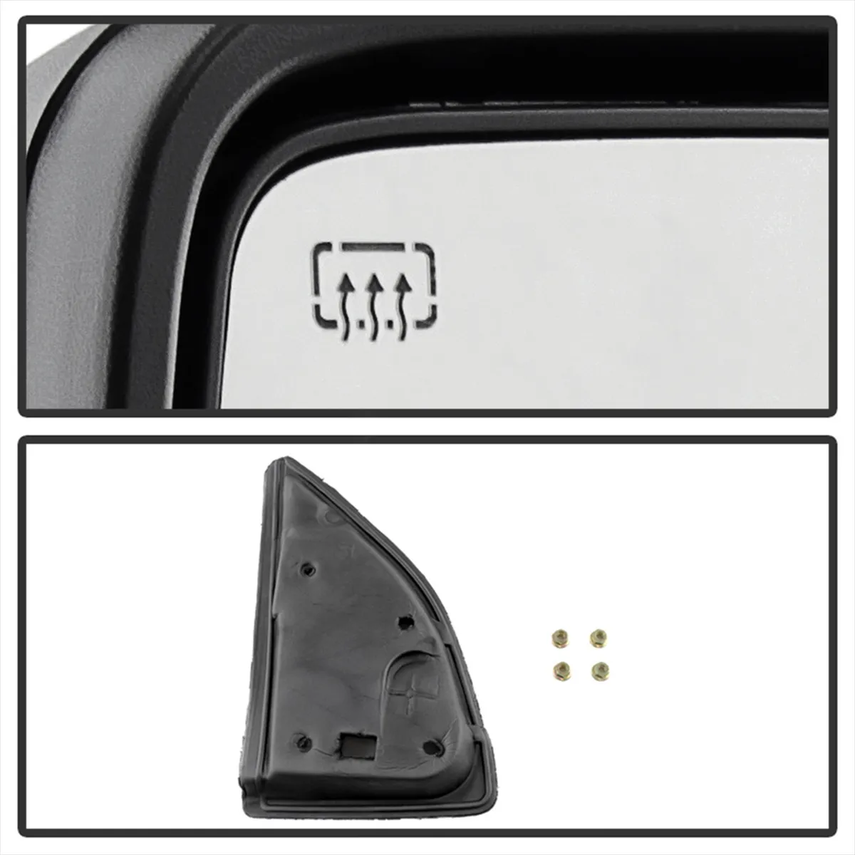 XTune Door Mirror Set; Left And Right; Manual Extendable; Power Heated/Adjustable; w/LED Signal; Amber; product image