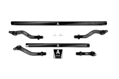 Apex Chassis Apex Chassis 2.5 Ton Front Tie Rod and Drag Link Kit (Steel) - JT/JL Rubicon