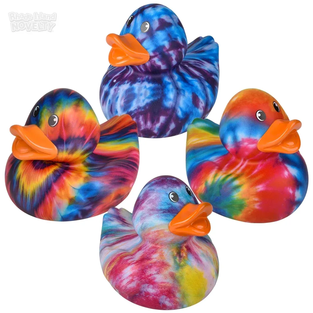 Big Tie Dye Rubber Duckies 6\" product image