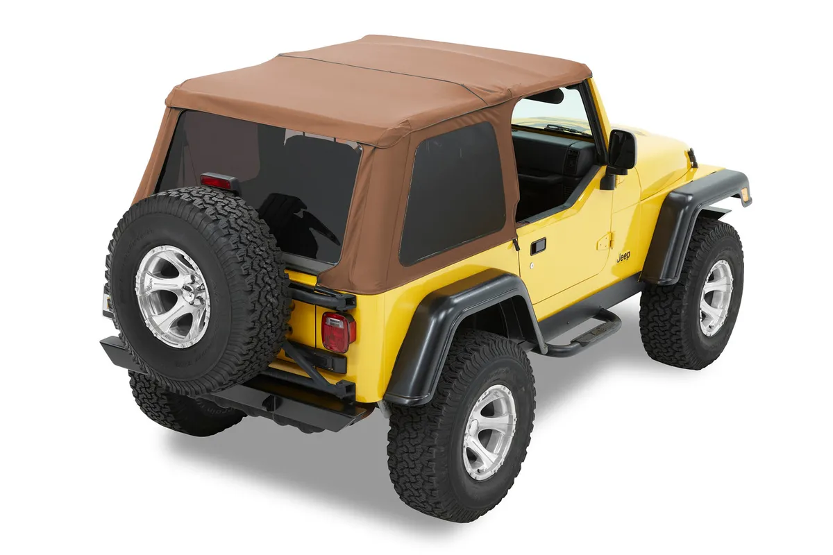 Spice Trektop NX Trektop NX Complete Replacement Soft Top Jeep 97-06 Wrangler; Except Unlimited; No doors included; Tinted side and rear windows product image
