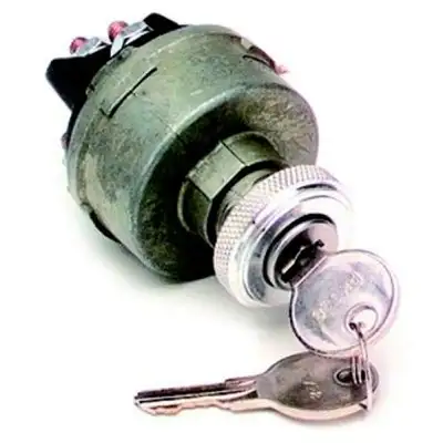 Painless Wiring Universal Ignition Switch; Dash Mounted Ignition Switch w/Two Keys;