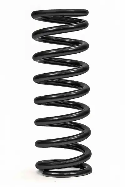 QA1 QA1 10HT500B Spring, Cr-Si High Travel 2-1/2 Id, 10 X 500 Lbs/In. Black Pwdr Coat