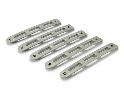 DV8 Offroad DV8 Offroad D-JP-190026-AL-5 Silver Slot Door Handle Insert; 5-Pieces