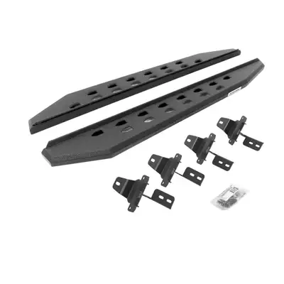 Go Rhino Go Rhino 69492748ST - RB20 Slim Line Running Boards With Mounting Brackets - Protective Bedliner Coating