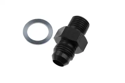 Redhorse Performance 06 Male An/Jic Flare to 1/4npsm Transmission Fitting Black2pcs