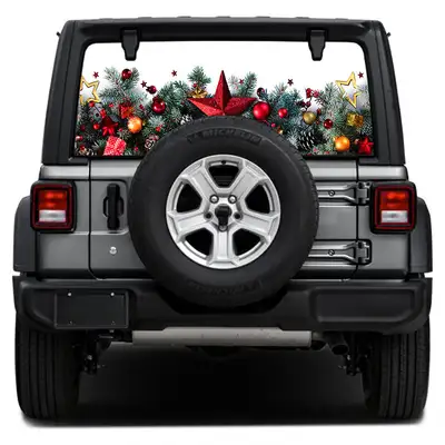 Under The Sun Inserts Holiday Star Rear Window Decal