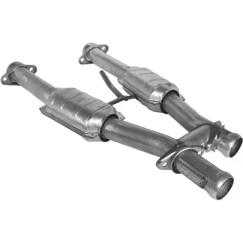 1979-1993 Mustang 5.0l 2.5 Short Mid H-Pipe Wconverters product image