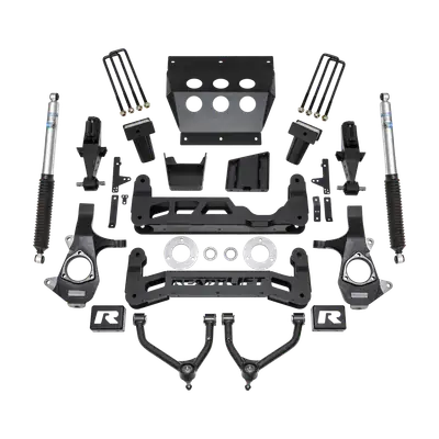 ReadyLift 7ft. Big Lift Kit with Upper Control Arms for Stamped Steel OE Upper Control Arms with Bilstein Shocks