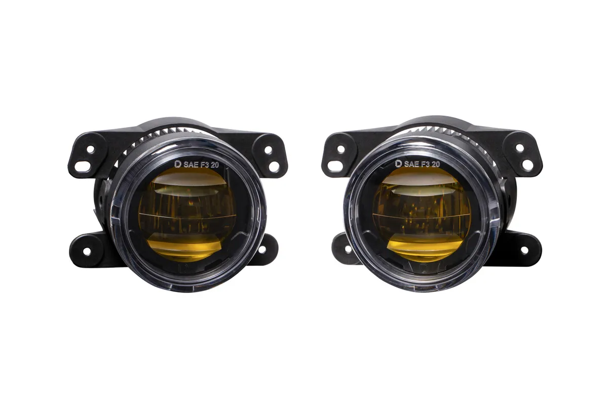 Diode Dynamics Elite Type M Fog Lamps, Yellow - Pair - JT Overland/Rubicon and JL Sahara/Rubicon w/ Plastic Bumper / JK product image