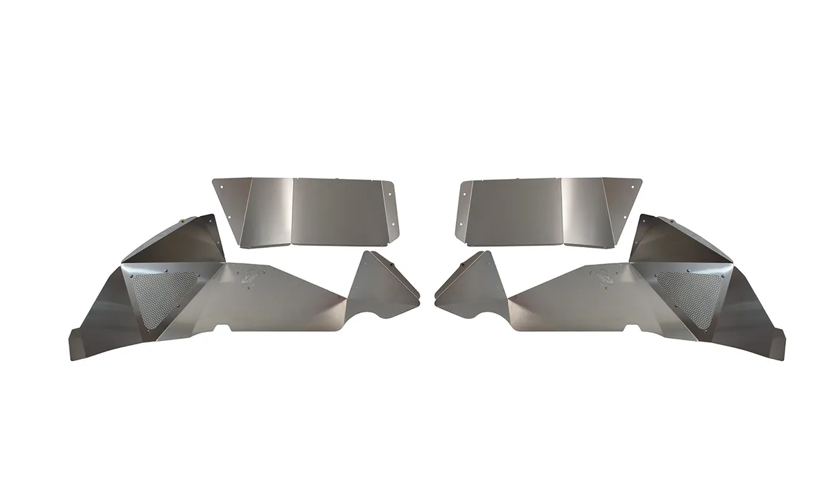 Fishbone Offroad 2018-Current Jeep Wrangler JL Raw Aluminum Inner Fenders - Legacy Model - Set FB33108 product image
