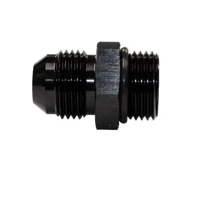 Fleece Performance Fleece Performance -8 To 3/4"-16 Straight Male Black Anodized With O-Ring Adapter Fitting