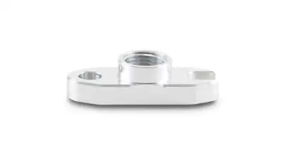 Vibrant Performance Oil Drain Flange; 0.5 in. Port Type; 2 in. Bolt Hole Center To Center; For T3/T4 And T04 Turbochargers;