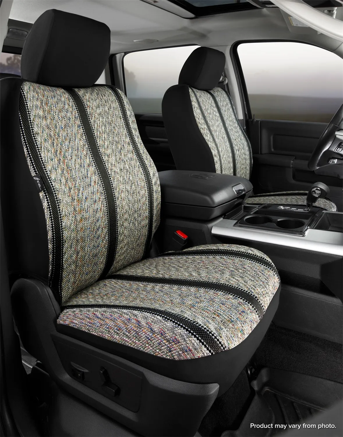 FIA TR47-70 BLACK TR40 Series - Wrangler Saddleblanket Custom Fit Front Seat Cover - Black product image