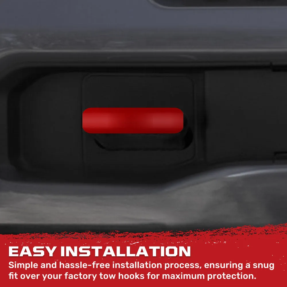 Chevy 20-25 Silverado 1500 Tow Hook Covers 2-Piece Set of Silicone Covers Standard & LED Options - Multiple Colors product image