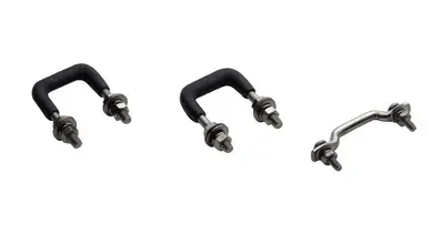 Kentrol Jeep CJ Windshield Tie Down Kit 55-86 CJ Polished Silver Kentrol