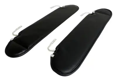 Crown Automotive Jeep Replacement Black Sun Visor Set For 19871995 Jeep YJ Wrangler