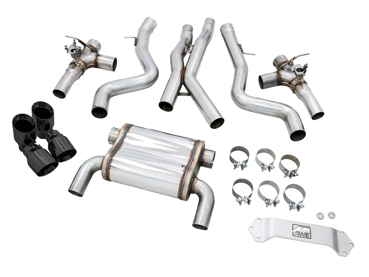 AWE SwitchPath™ Catback Exhaust for BMW F8X M3/M4 - Diamond Black product image