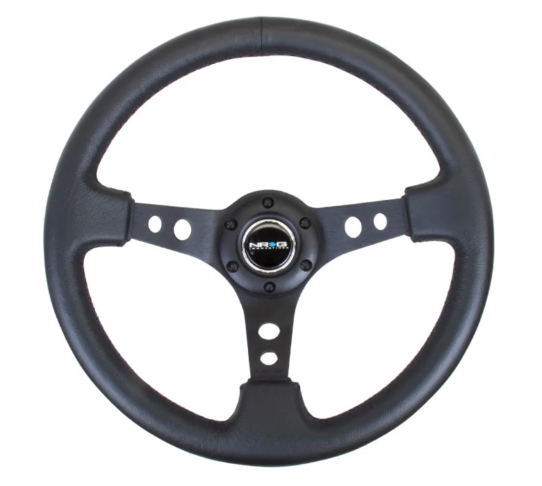 Steering Wheel 350mm 3in Dish Black Leather product image