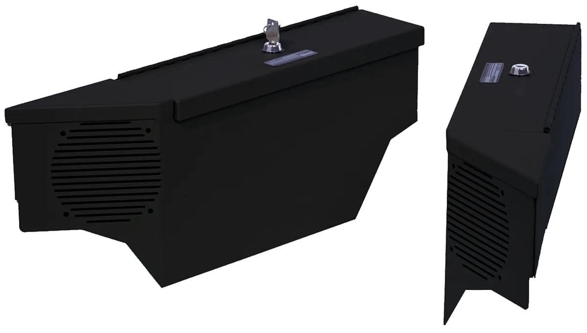 Security Speaker/Storage Lockbox - '97-06 Wrangler TJ (Black; Standard Key) product image