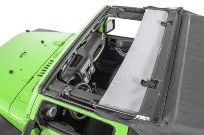 MasterTop Jeep JK Replacement Top No Doorskins Tinted Glass For 13-18 Jeep Wrangler JK 2 Door Black Diamond MasterTop