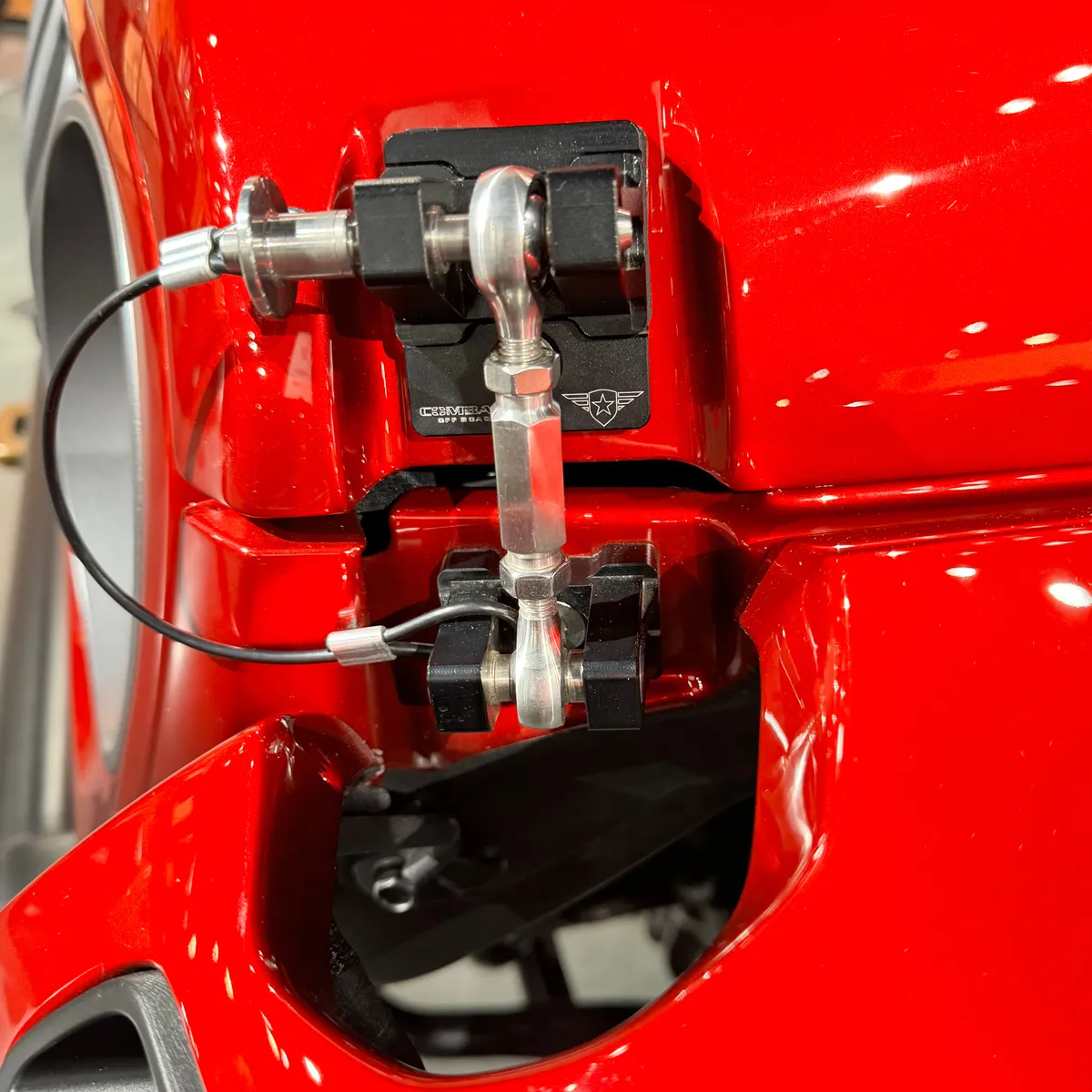 Combat Off Road Billet Aluminum Hood Latch Set - Raw - JK/JL/JT product image