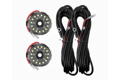 KC HiLiTES KC HiLiTES 6335 KC Two-Light Add-On Cyclone V2 Kit - Clear - 5.0 Meters Long