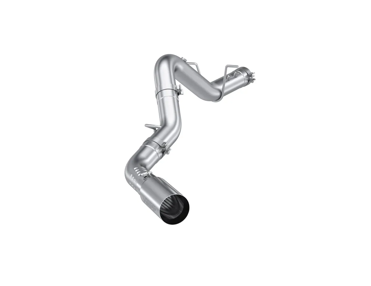 Armor Pro Filter Back Exhaust System; 4 in.; 5 in. Outlet Diameter Tip; Single Side Exit; T304 Stainless Steel; product image