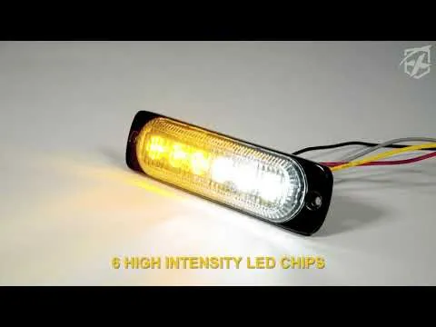 Xprite Alert 6 Series 6W Flush Mount Side Marker Emergency Strobe Light - Set of 4 product image