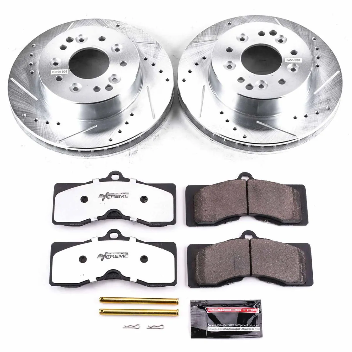 Z26 Street Warrior Upgrade Kit: Drilled/Slotted Rotors; Carbon-Fiber Ceramic Pads W/Hardware product image