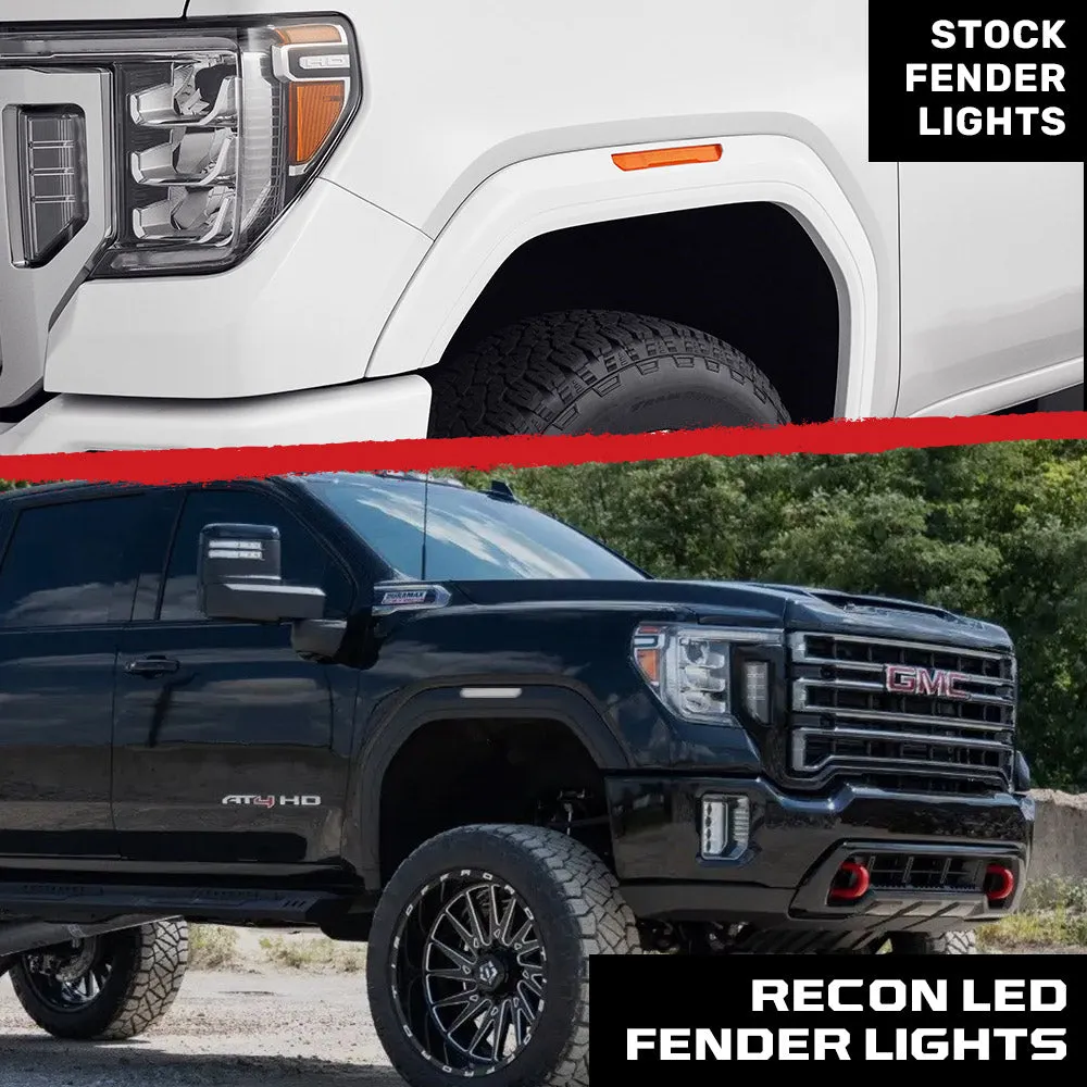 GMC 20-25 Sierra HD 2500/3500 (4th Gen) Fender Lenses (4-Piece Set) Ultra Bright LED Lights - Multiple Options product image