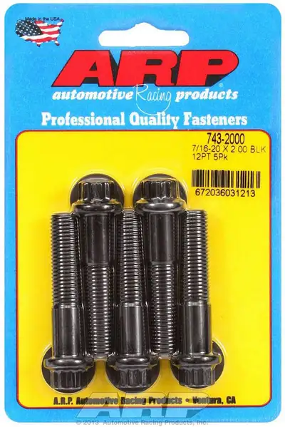 ARP Auto Racing 7/1620 x 2.000 12pt Black Oxide Bolts