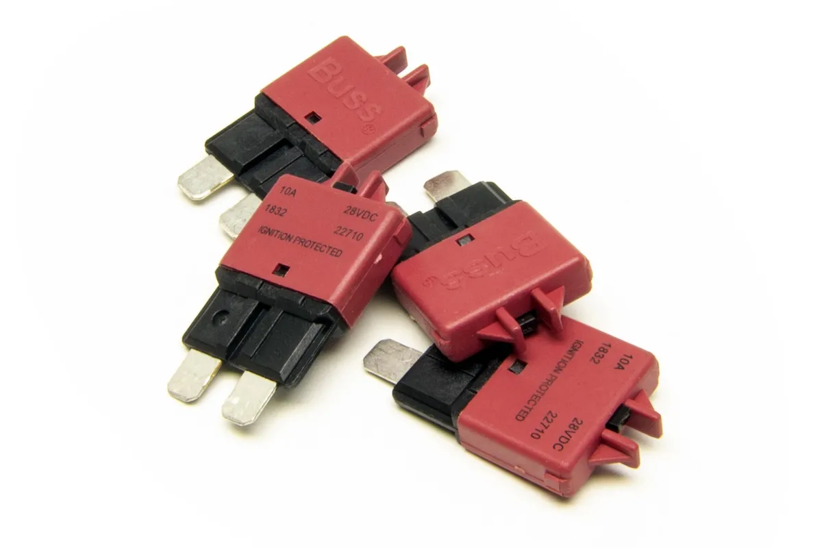 Painless Wiring 10 Amp Circuit Breaker; ATC; 4 Pcs.;