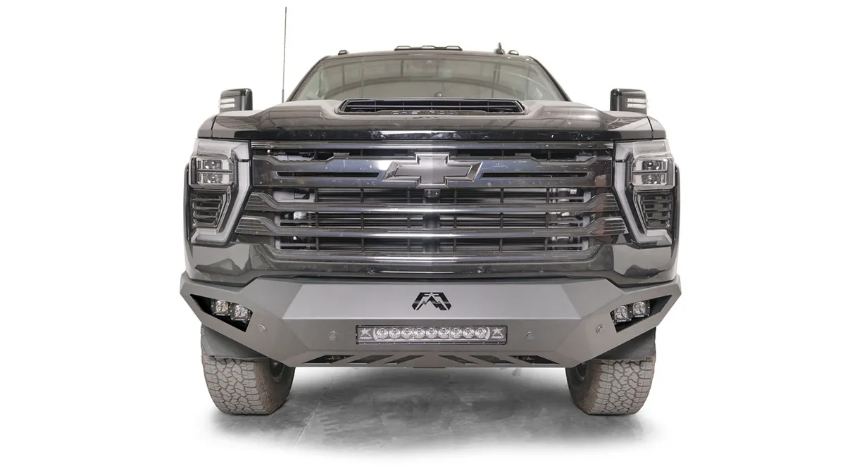 Vengeance Front Bumper; 2 Stage Black Powder Coated; w/No Guard; product image