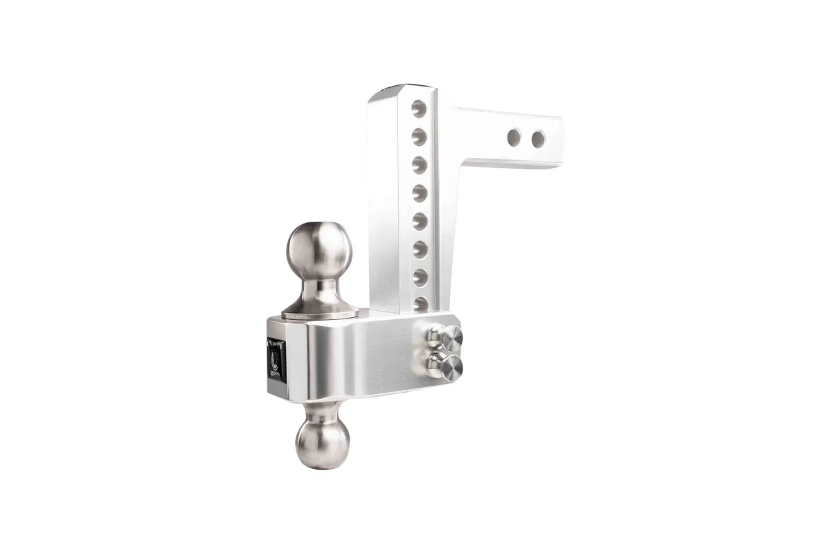 2.0" Aluminum Medium Duty Hitch 6" Drop/Rise w/ Stainless Steel Dual Ball product image