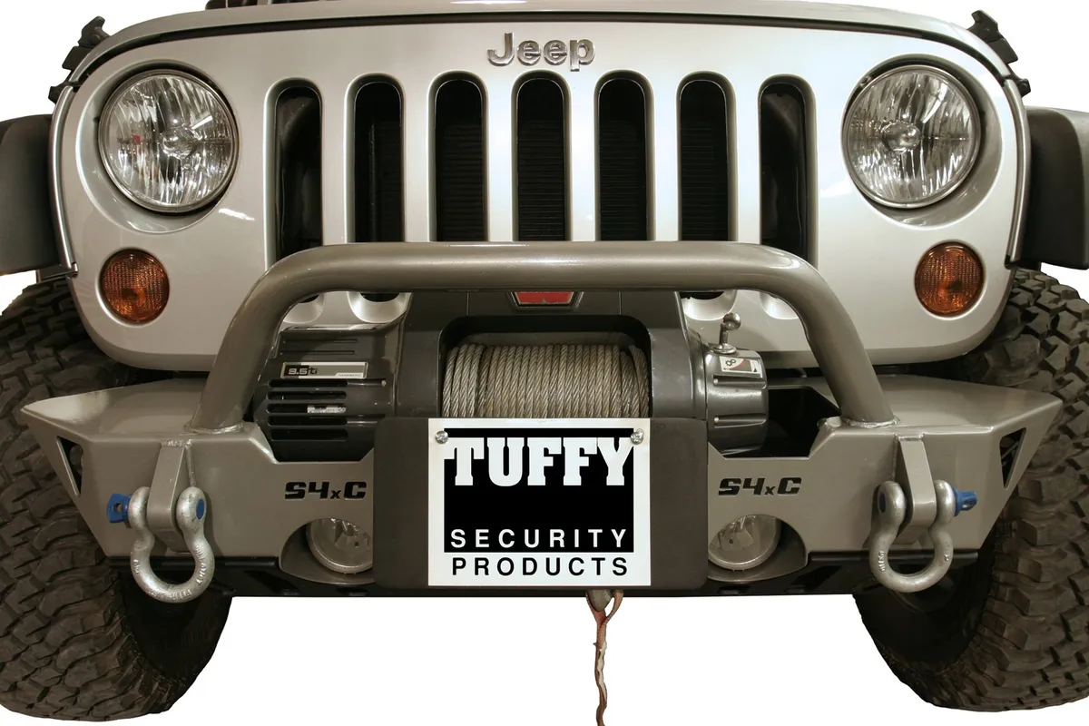 Flipup License Plate Holder For Winch Roller Fairlead Black product image