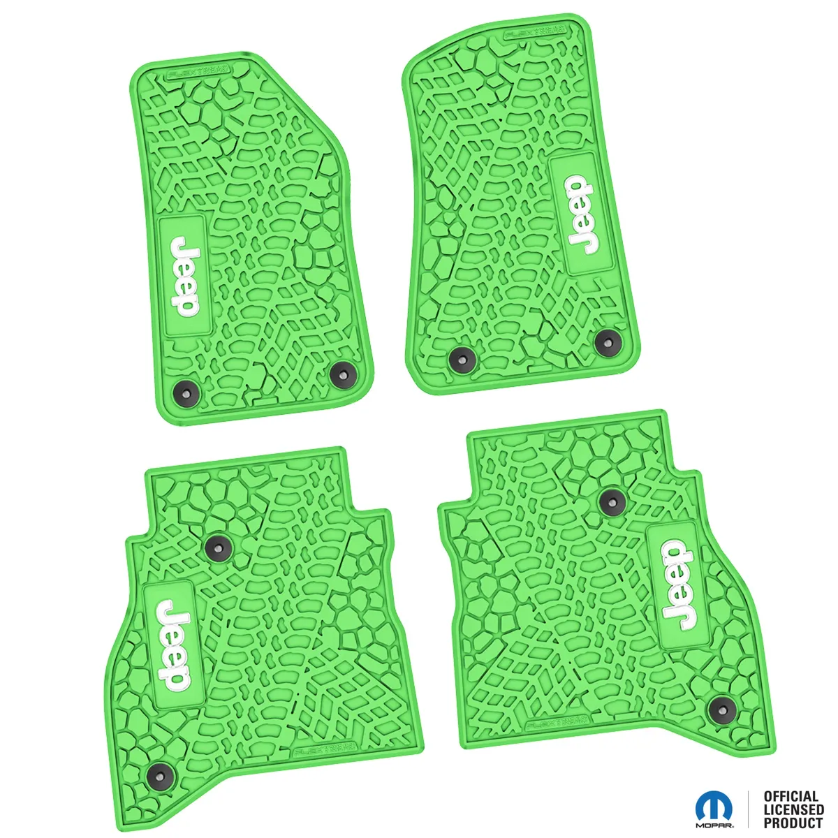 20-24 Jeep Gladiator Front and RearTire Tread/Scorched Earth Scene w/ JEEP Insert - Black w/ Silver Insert product image