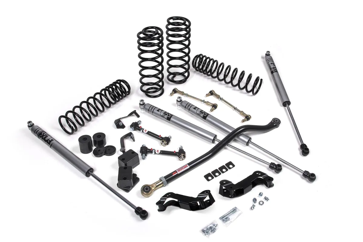 2018-2024 Jeep Wrangler JL J-Kontrol 3 Inch Lift Kit 2 Door w/Fox Adventure Series Shocks Standard Rate Coils JSPEC product image