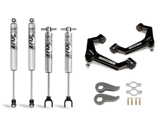Cognito Motorsports Truck 3-Inch Performance Leveling Kit with Fox Ps 2.0 Ifp Shocks for 2011-2019 Silverado/Sierra 2500/3500 2WD/4WD Cognito