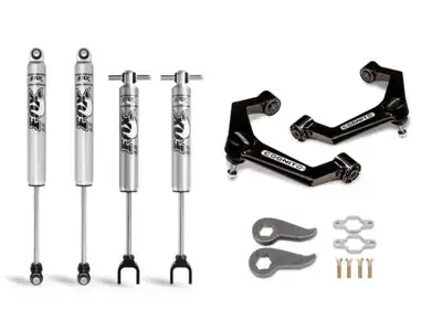 Cognito Motorsports Truck 3-Inch Performance Leveling Kit with Fox Ps 2.0 Ifp Shocks for 2011-2019 Silverado/Sierra 2500/3500 2WD/4WD Cognito