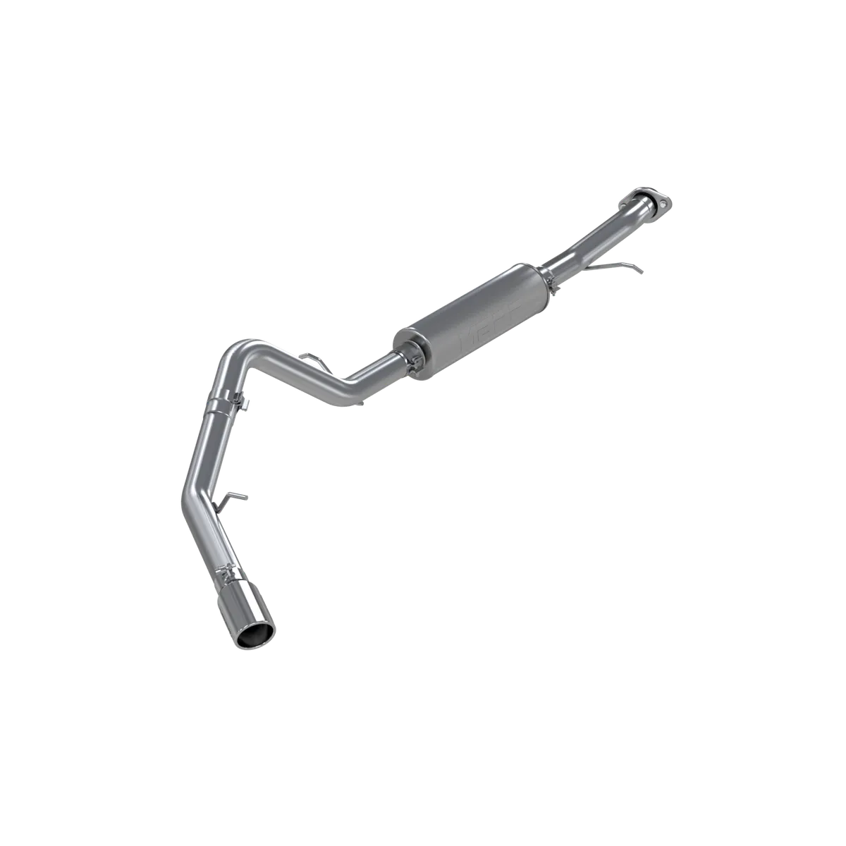 Armor Lite Cat Back Exhaust System; 3 in.; Incl. Ext. Pipe/Muffler/Tailpipe/Hardware/4 in. OD Tip; Single Side Exit; Aluminized; product image