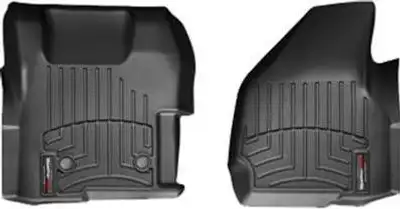 Weathertech 2011 + Ford F-250/F-350/F-450/F-550 Front FloorLiner Fits regular cab; fits vehicles with floor mounted 4x4 transfer case Black