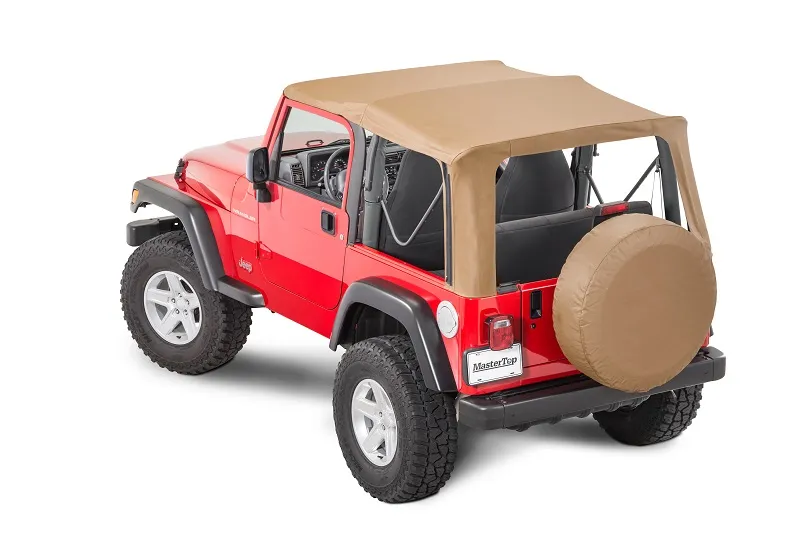Jeep Full Hardware Top No Doorskins Tinted Glass For 97-06 Jeep Wrangler Spice Diamond MasterTop product image