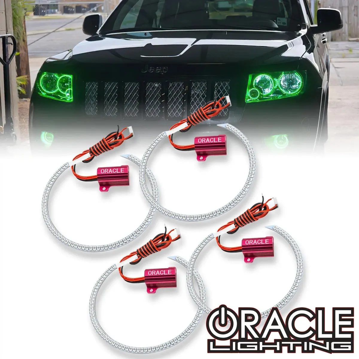 Oracle Lighting ORACLE Lighting 2011-2013 Jeep Grand Cherokee LED Headlight Halo Kit