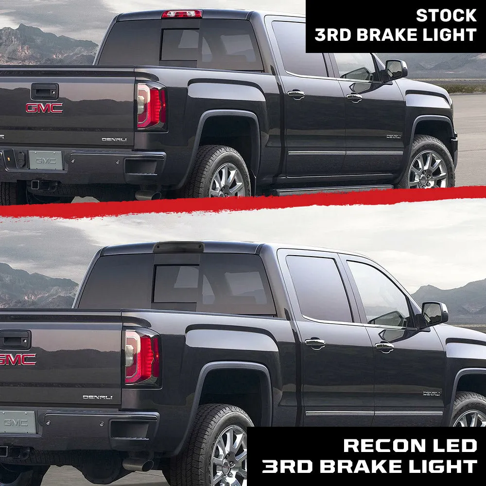 Gmc Sierra & Chevy Silverado 3rd Gen 14-19 2500/3500 Ultra High Power Scanning Red LED 3rd Brake Light w/ High Power Cree Xml White LED Cargo Lights - Smoked Lens product image