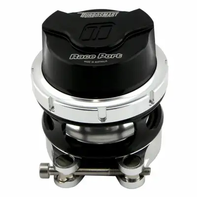 TurboSmart USA Bov Race Port Female Gen-V Black Fits Cometitors Flange - no Weld Flange