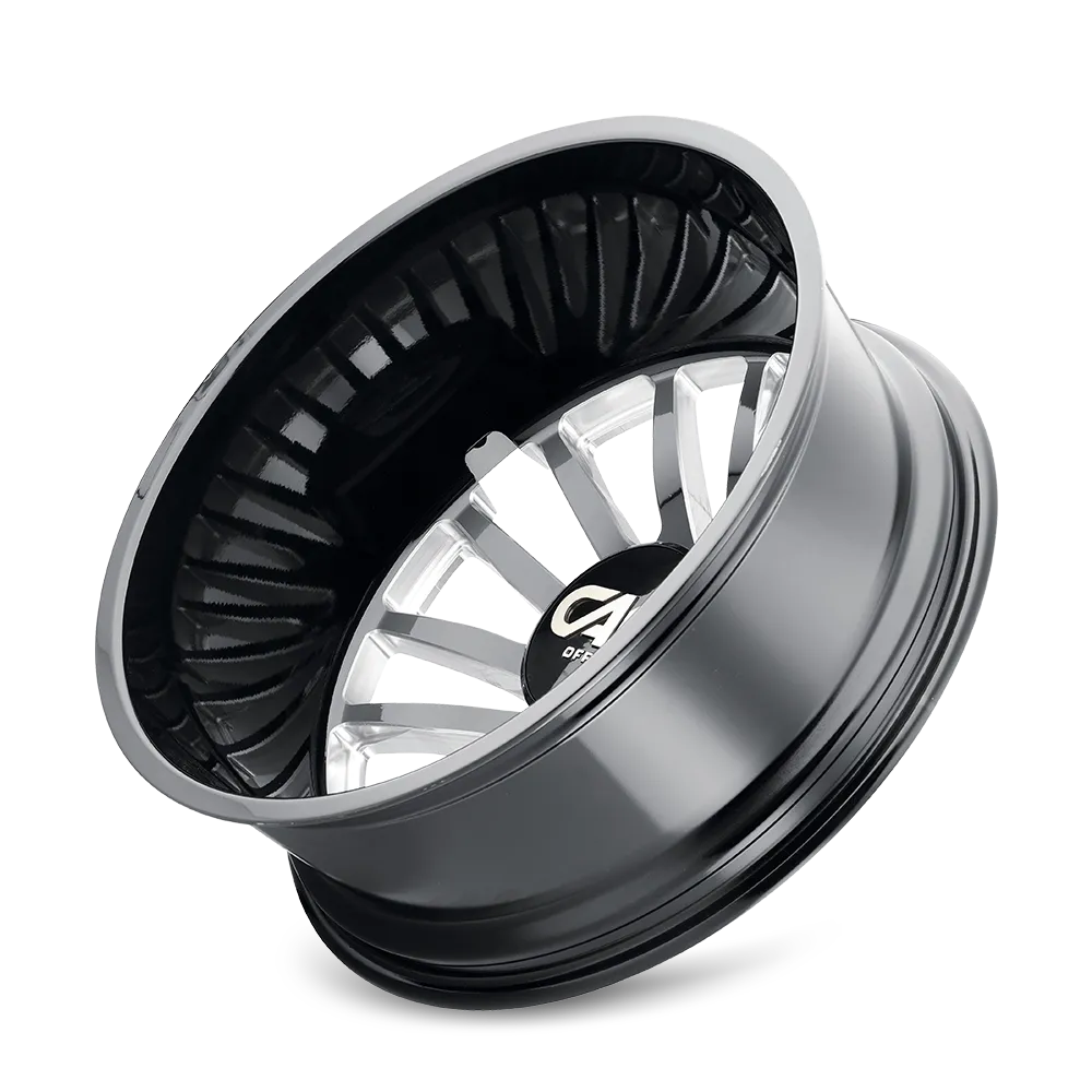 Cast Aluminum Dually Wheels Summit Dually 9110D GB 22x8.25 Milled Spokes Gloss Black 8 On 210 Bolt Pattern -232 Offset Cali Offroad Wheels product image