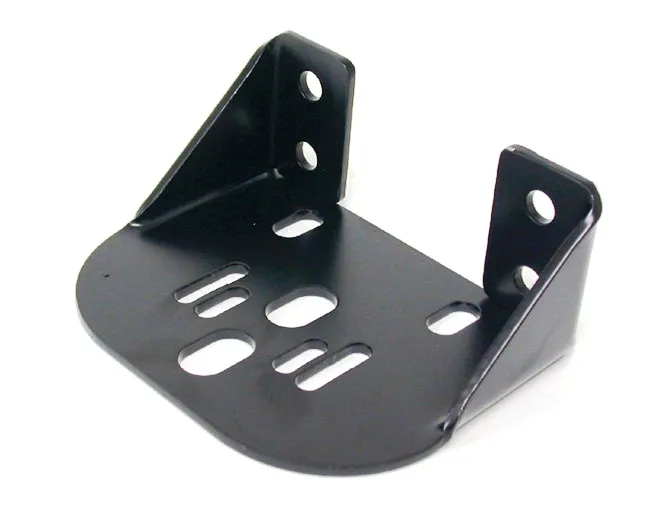 Bolt-On Rear Upper Air Spring Bracket3/16 Mild Steel 3x5.5x7 Inch Powder Coated Black Ridetech product image