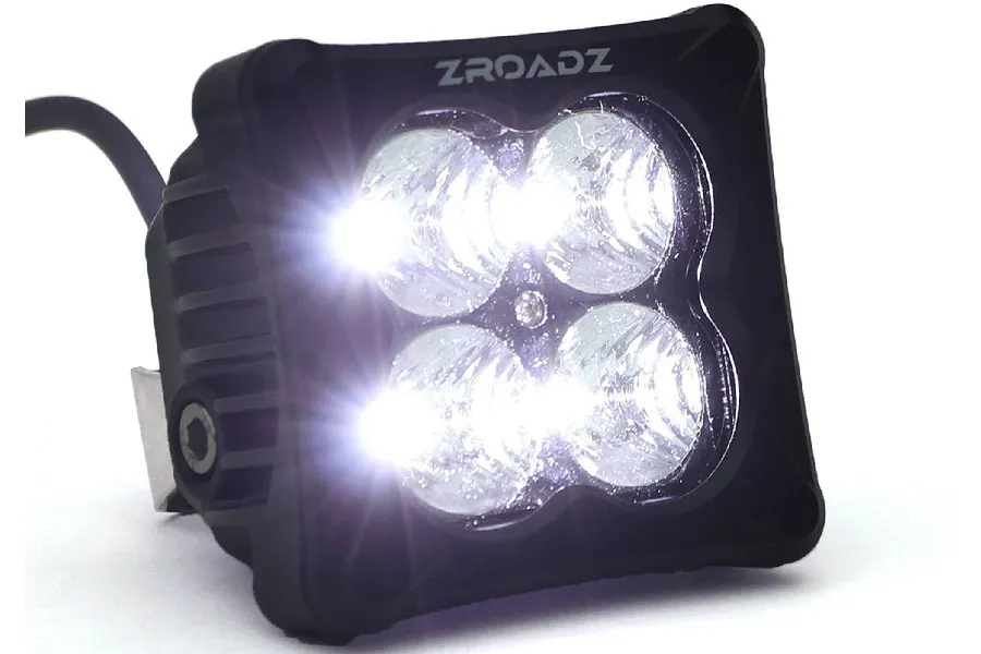 ZROADZ Off Road Products 21c Bronco Front Bumper Top LED Kit(4)3in White LED Pod Light(2)3in Amber Pod L