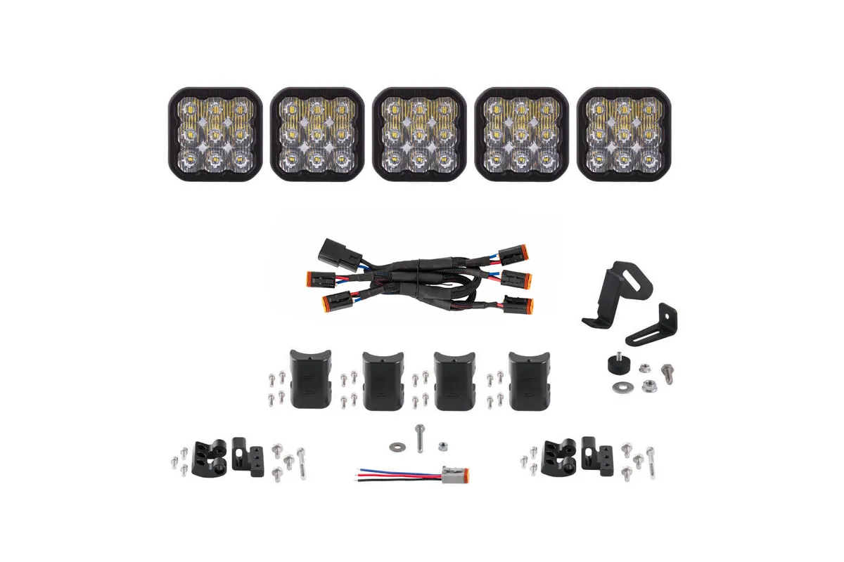 Diode Dynamics - SS5 Sport Universal CrossLink 5-Pod Lightbar White Driving product image